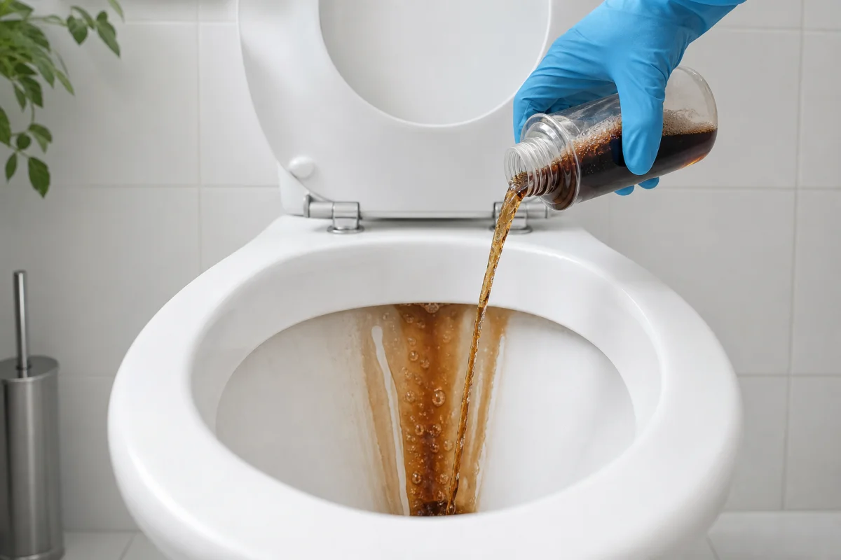détartrage wc très entartré coca-cola