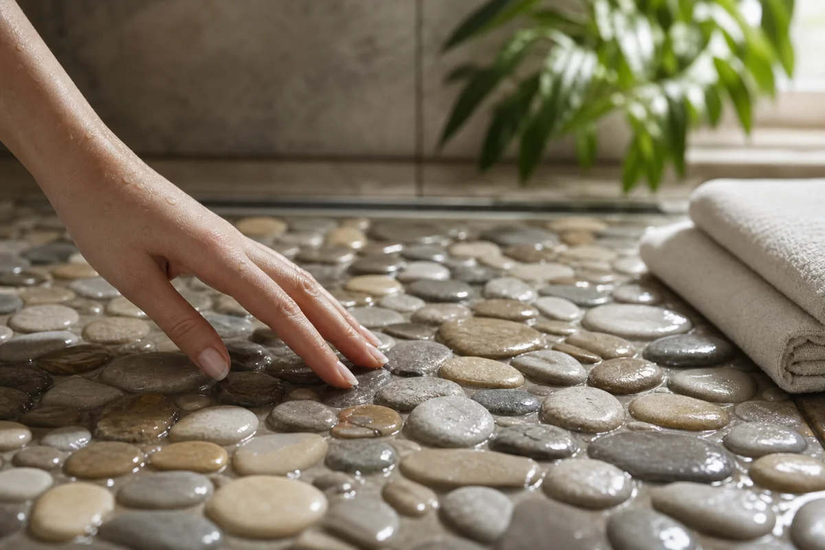 galet pour douche italienne