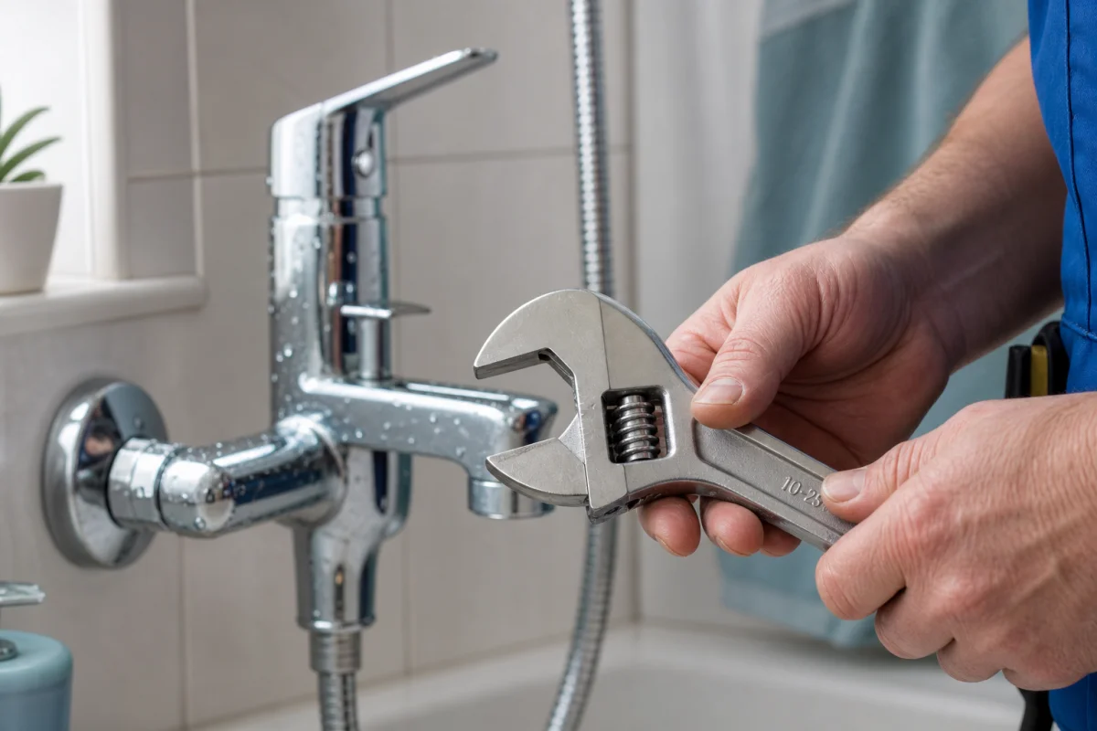robinet de douche qui coule apres fermeture
