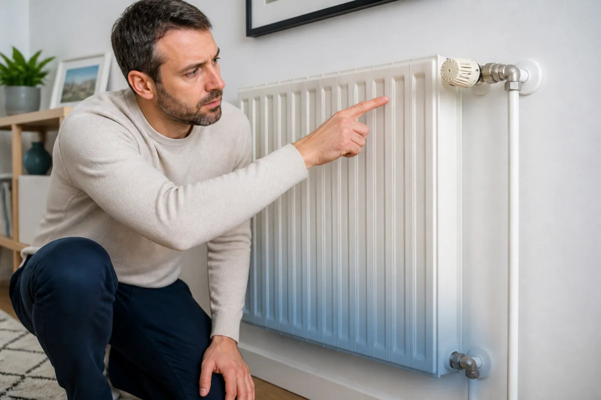 que faire quand le bas du radiateur est froid