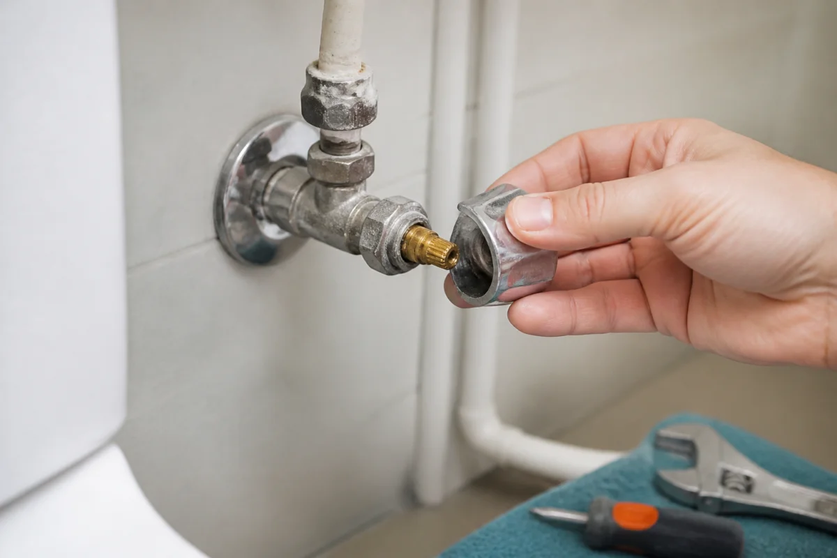 robinet arrivée d'eau wc tourne dans le vide