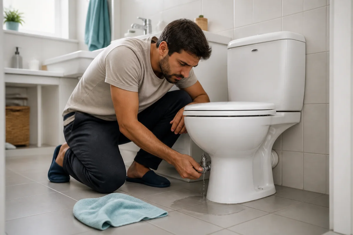 toilettes qui fuient locataire