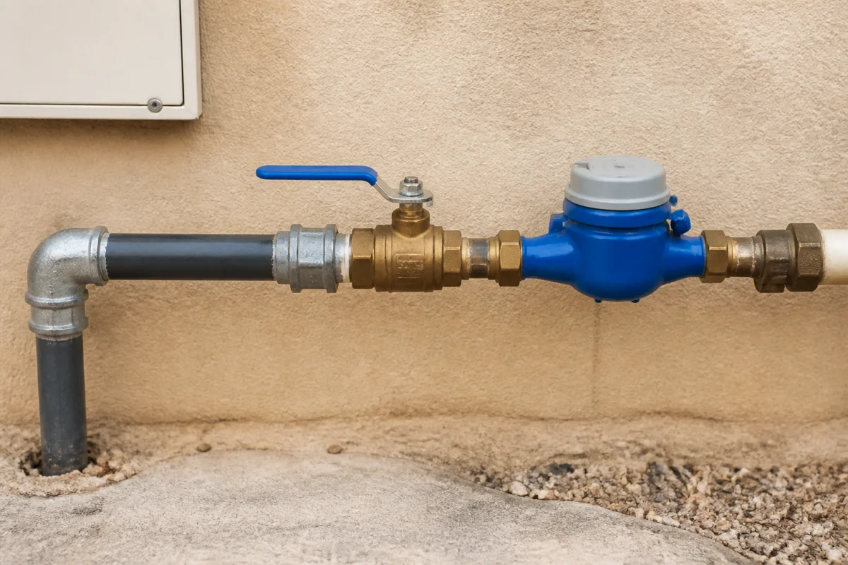 vanne arrivée d'eau maison