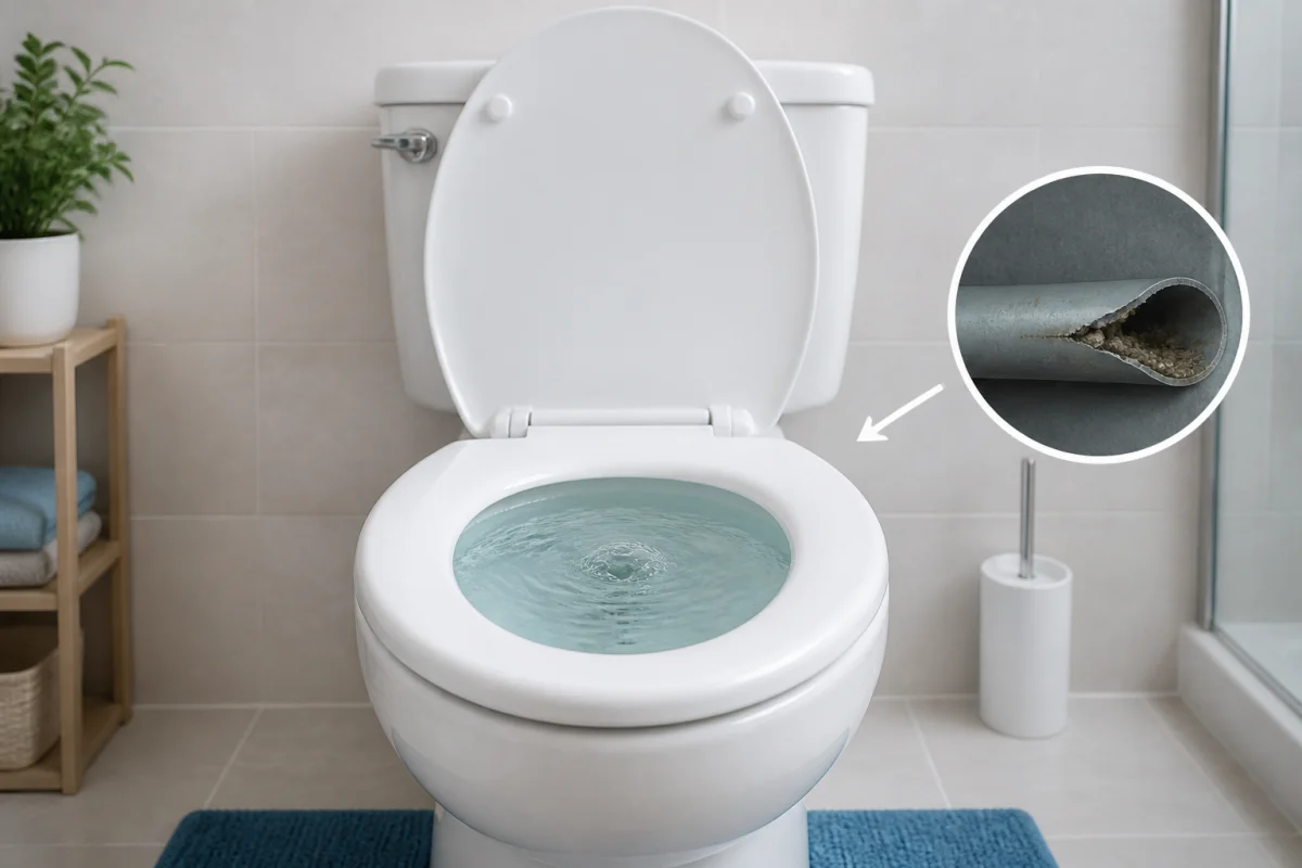 Signes d’une canalisation bouchée